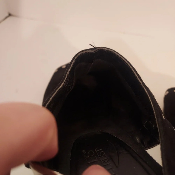 Aerosoles Heelrest Black Suede Haven Peep Toe Slingback Heels in Size 7 M - Picture 14 of 14